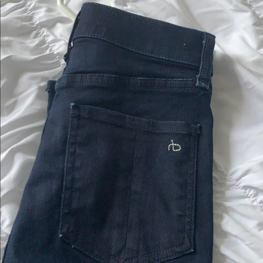 Rag and bone size 24 High rise ankle skinny